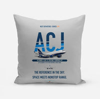 Thumbnail for Airbus ACJ320neo design on light gray pillow
