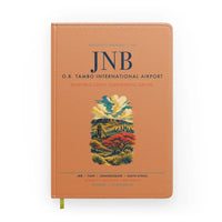 Thumbnail for Johannesburg O.R. Tambo International Airport (JNB) design on orange notebook