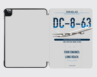 Thumbnail for Douglas DC-8-63 design on light gray ipad tablet case