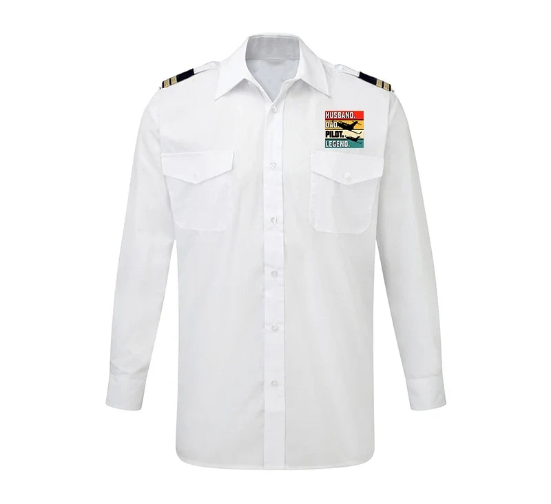 Customisable Husband & Dad & Pilot Shirt - view 6