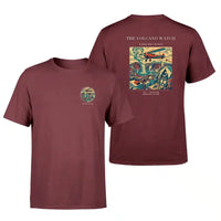 Thumbnail for VINTAGE G4042 - The Volcano Watch - Double-Side T-Shirt design on darkred double side t shirt