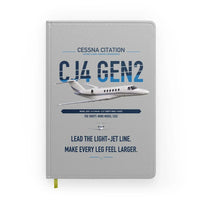 Thumbnail for Cessna Citation CJ4 Gen2 design on light gray notebook