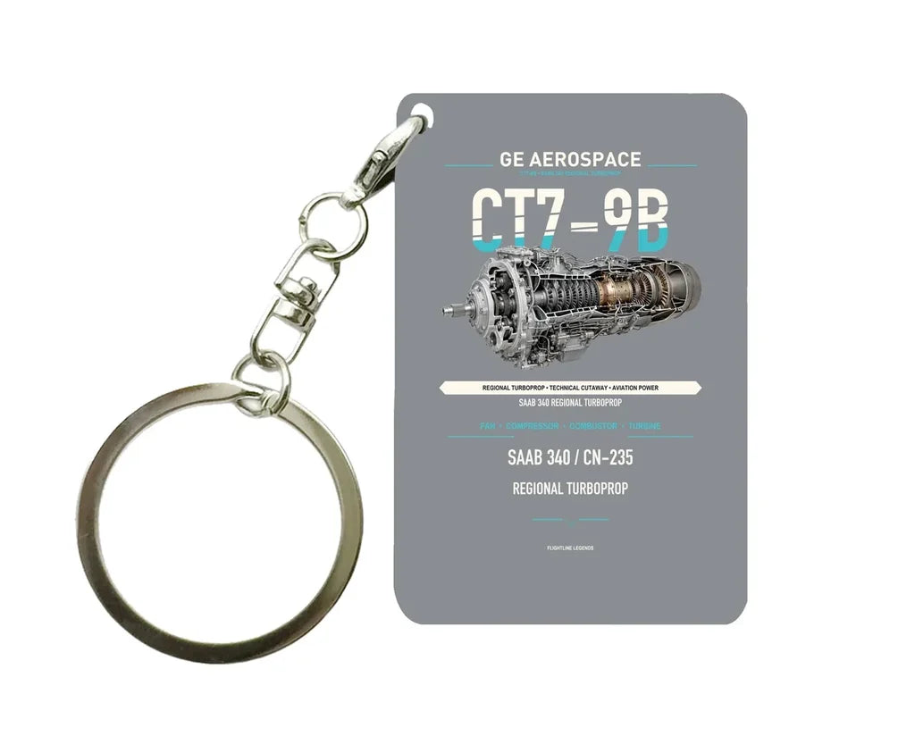 CT7-9B Key Chain design on gray key chain