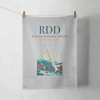 Thumbnail for Redding Regional Airport (RDD) design on light gray towel