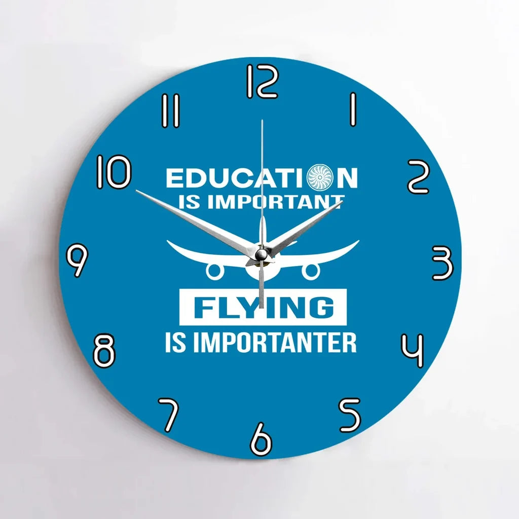 Flying is Importanter Wall Clock - view 6