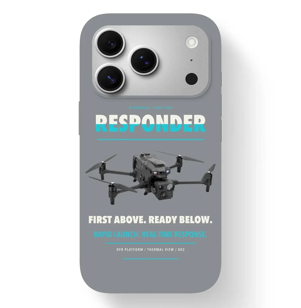 BRINC Responder Case design on gray iphone case