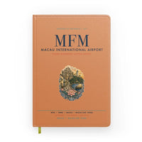 Thumbnail for Macau International Airport (MFM) design on orange notebook