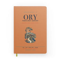 Thumbnail for Paris-Orly Airport (ORY) design on orange notebook