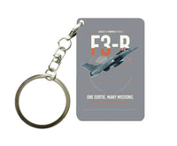 Thumbnail for Dassault Rafale C — F3-R standard design on gray designed key chain, double-side print