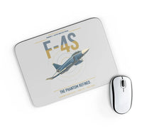 Thumbnail for F-4S Phantom II design on light gray rectangle mouse pad