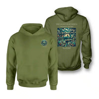 Thumbnail for VINTAGE G4407 - The Lagoon Night Fishing - Double-Side Hoodie design on greenarmy double side