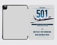 Thumbnail for Cessna 501 Citation I SP design on light gray ipad tablet case