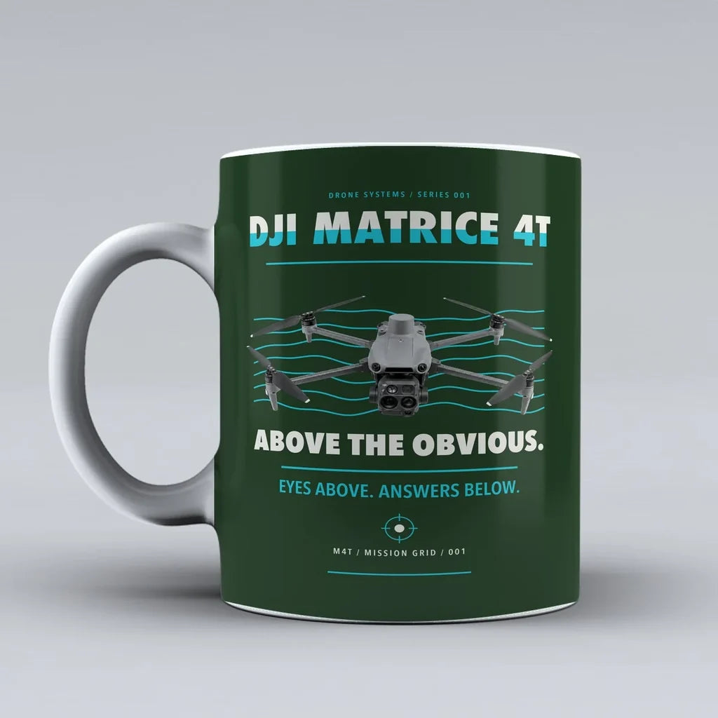 Matrice 4T Mug design on dark green dji