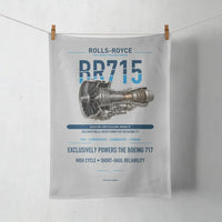Thumbnail for BR715 design on light gray towel