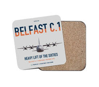 Thumbnail for Short Belfast C.1 design on light gray 1 piece coaster
