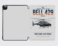 Thumbnail for Bell 429 design on light gray ipad tablet case