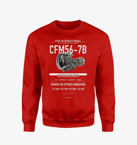 Thumbnail for CFM56-7B design on red sweatshirt