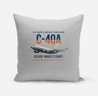 Thumbnail for C-40A Clipper Fleet Logistics Ready design on light gray pillow
