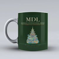 Thumbnail for International Airport MDL Mug design on dark green mandalay
