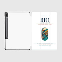 Thumbnail for Bilbao Airport (BIO) design on white samsung tablet tablet case