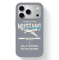 Thumbnail for Cessna Citation Mustang design on gray magsafe iphone case, for iPhone 17 Pro