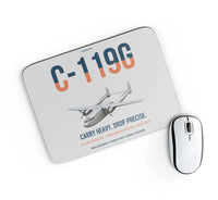 Thumbnail for C-119G Flying Boxcar design on light gray rectangle mouse pad