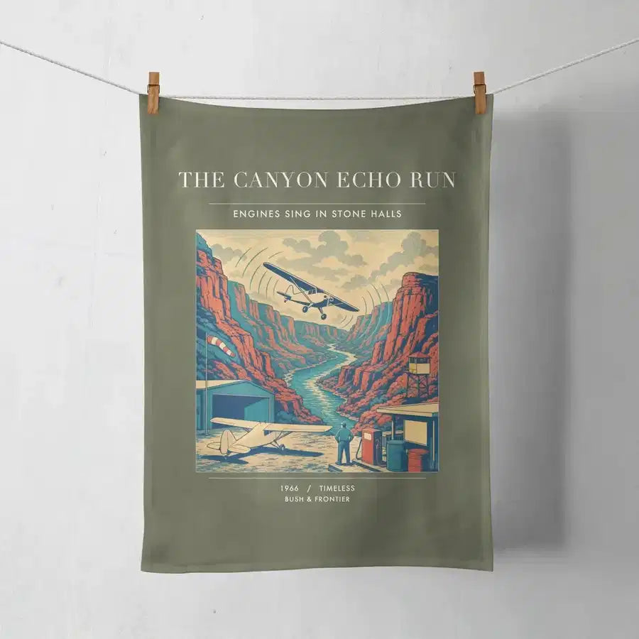 VINTAGE G4338 - The Canyon Echo Run - Designed Towels design on greenarmy