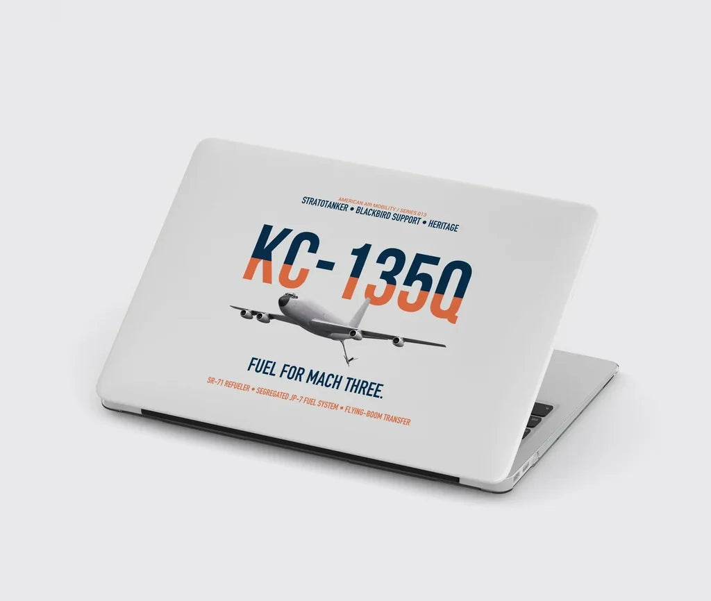 KC-135Q Blackbird Tanker design on light gray MacBook case