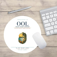 Thumbnail for Gold Coast Airport (OOL) design on white round mouse pad