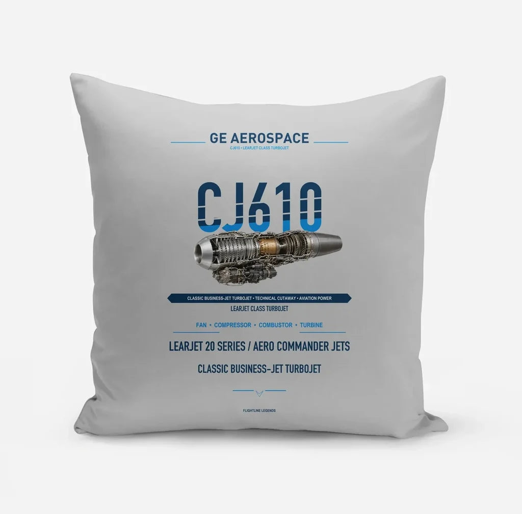 CJ610 design on light gray pillow