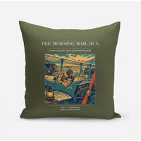 Thumbnail for VINTAGE G4146 - The Morning Mail Run - Designed Pillows design on greenarmy