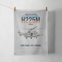 Thumbnail for Airbus Helicopters H225M Caracal design on light gray towel