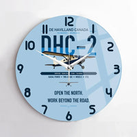 Thumbnail for DHC-2 Beaver Mk I design on light blue no frame wall clock