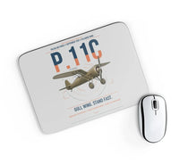Thumbnail for PZL P.11c design on light gray rectangle mouse pad