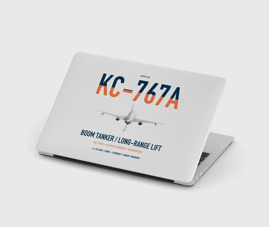 Boeing KC-767A design on light gray MacBook case