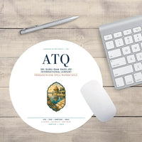 Thumbnail for Sri Guru Ram Dass Jee International Airport Amritsar (ATQ) design on white round mouse pad