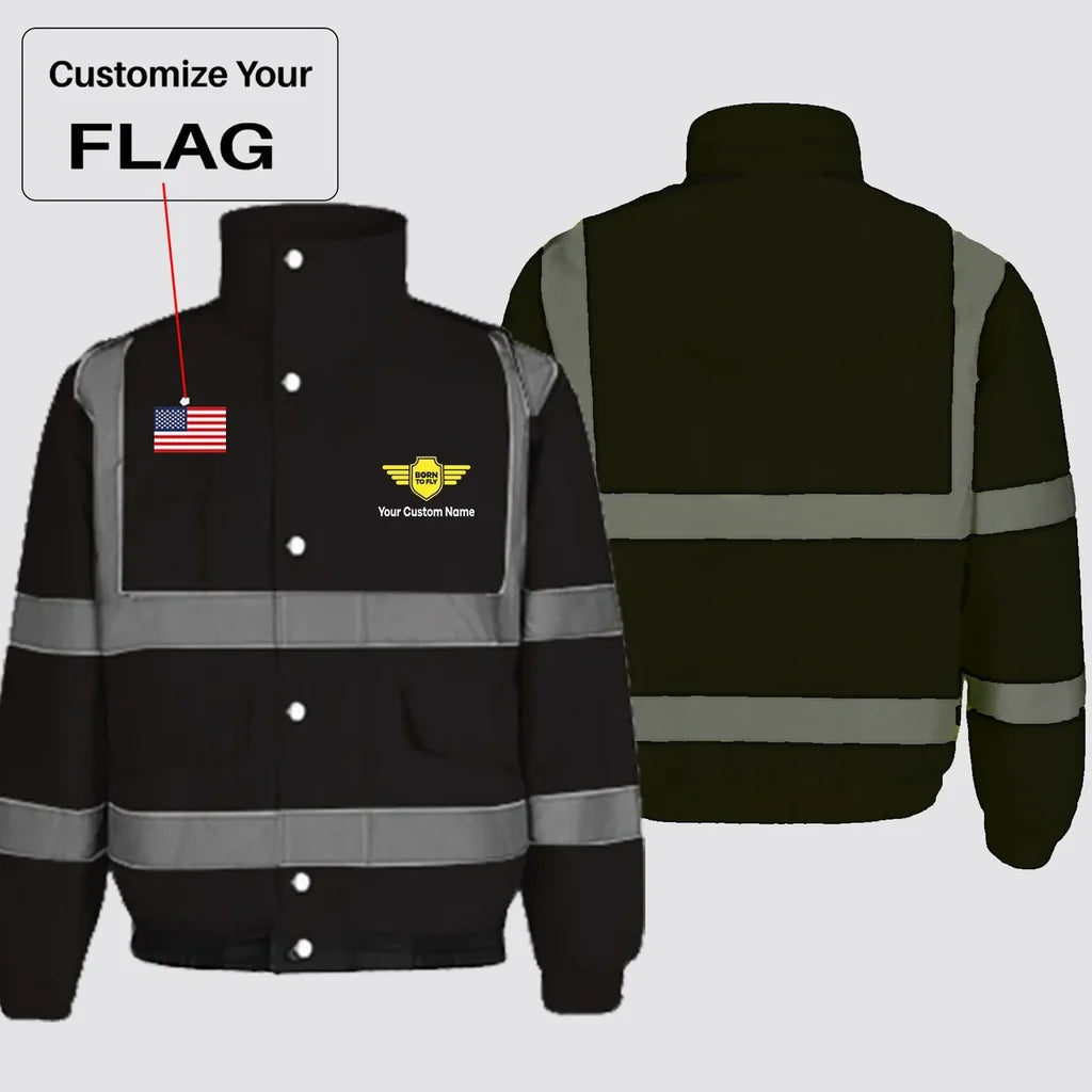 Customisable Flag & Name Winter Jacket - view 6