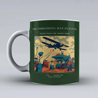 Thumbnail for VINTAGE G4389 - The Threshing Day Flyover - Ceramic Mug design on darkgreen