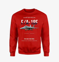 Thumbnail for F-A-18F Super Hornet Block III Two Crew One Strike design on red sweatshirt