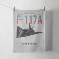 Thumbnail for F-117A Nighthawk design on light gray towel