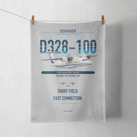 Thumbnail for Dornier D328-100 design on light gray towel