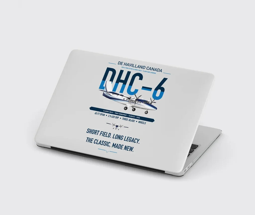 DHC-6 Twin Otter Classic 300-G design on light gray MacBook case