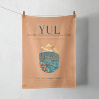 Thumbnail for Montréal–Trudeau International Airport (YUL) design on orange towel