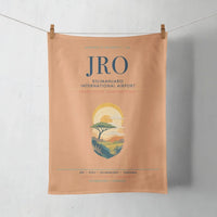 Thumbnail for Kilimanjaro International Airport (JRO) design on orange towel