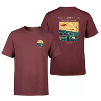 Thumbnail for VINTAGE G4249 - The Glider Tow - Double-Side T-Shirt design on darkred double side t shirt