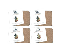 Thumbnail for Xi'an Xianyang International Airport (XIY) design on white 4 pieces set coaster