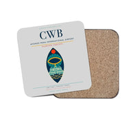 Thumbnail for Afonso Pena International Airport (CWB) design on light gray 1 piece coaster