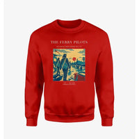 Thumbnail for VINTAGE G4503 - The Ferry Pilots - Designed Sweatshirts design on red