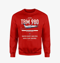 Thumbnail for Daher TBM 980 design on red sweatshirt