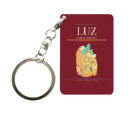 Thumbnail for Lublin Airport (LUZ) design on dark red key chain